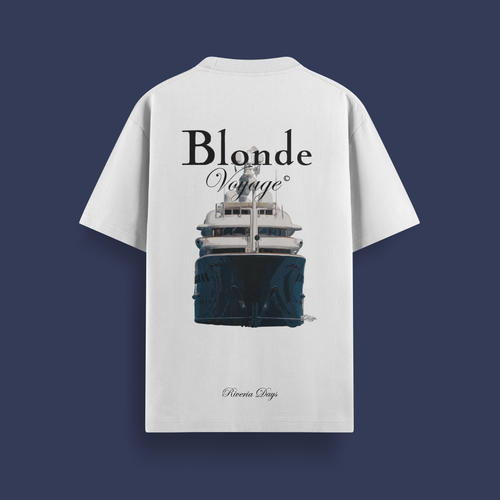 Blonde Voyage White Tee