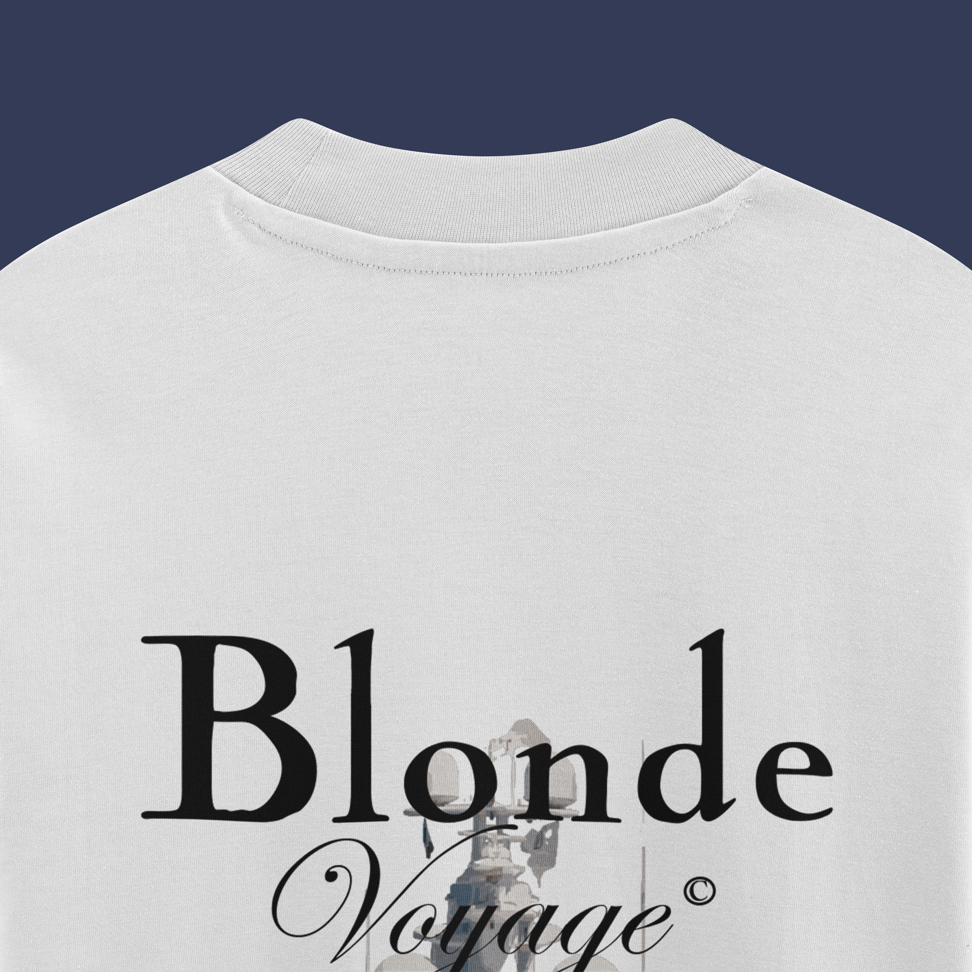 Blonde Voyage White Tee